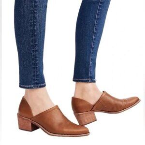 Madewell Brady Lowcut Bootie In Leather English Saddle Ankle Booties size 7